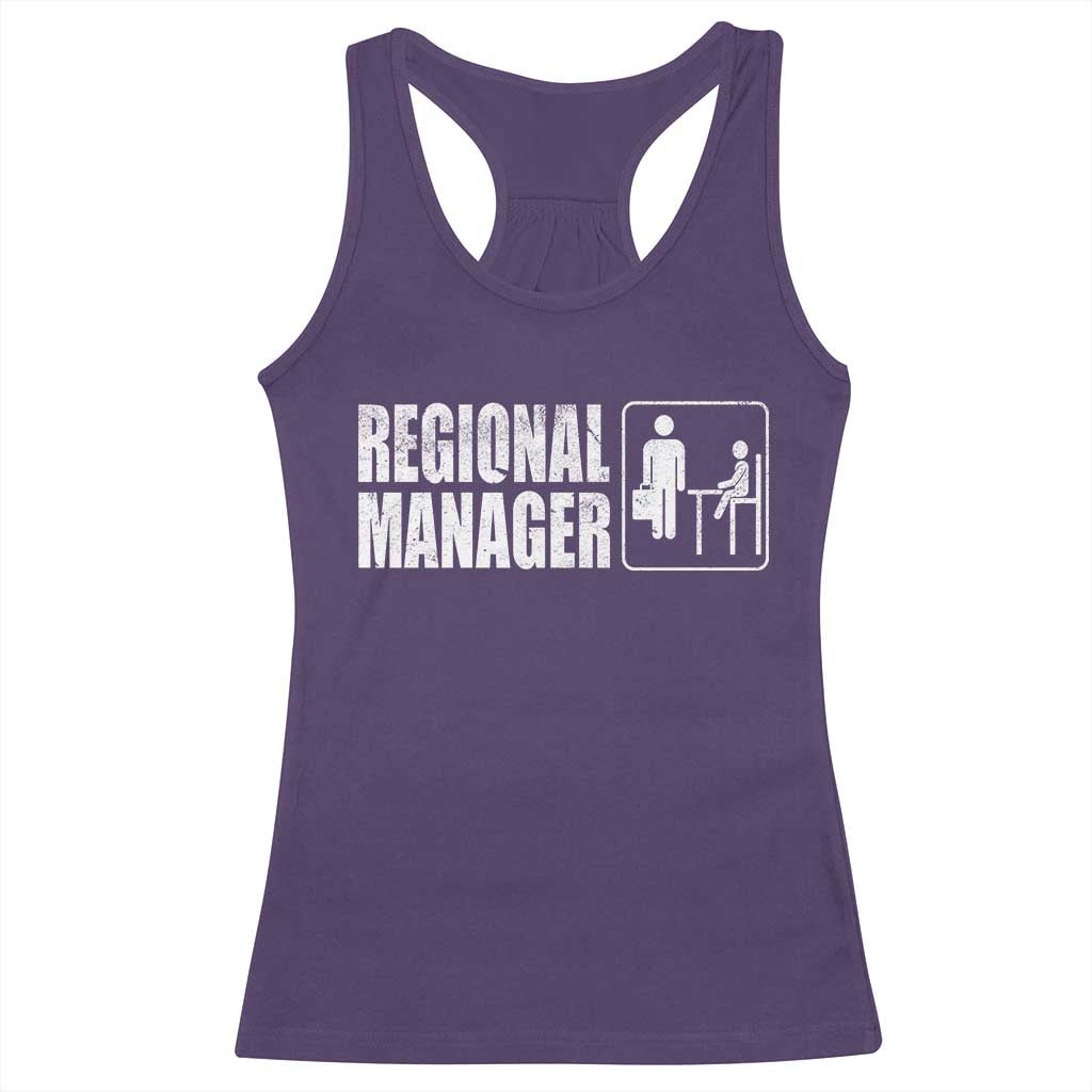 Regional Manager Racerback Tank Top Funny Dad Baby Matching TS11 Purple Print Your Wear