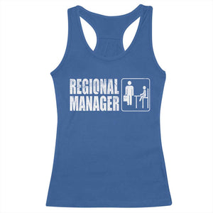 Regional Manager Racerback Tank Top Funny Dad Baby Matching TS11 Royal Blue Print Your Wear