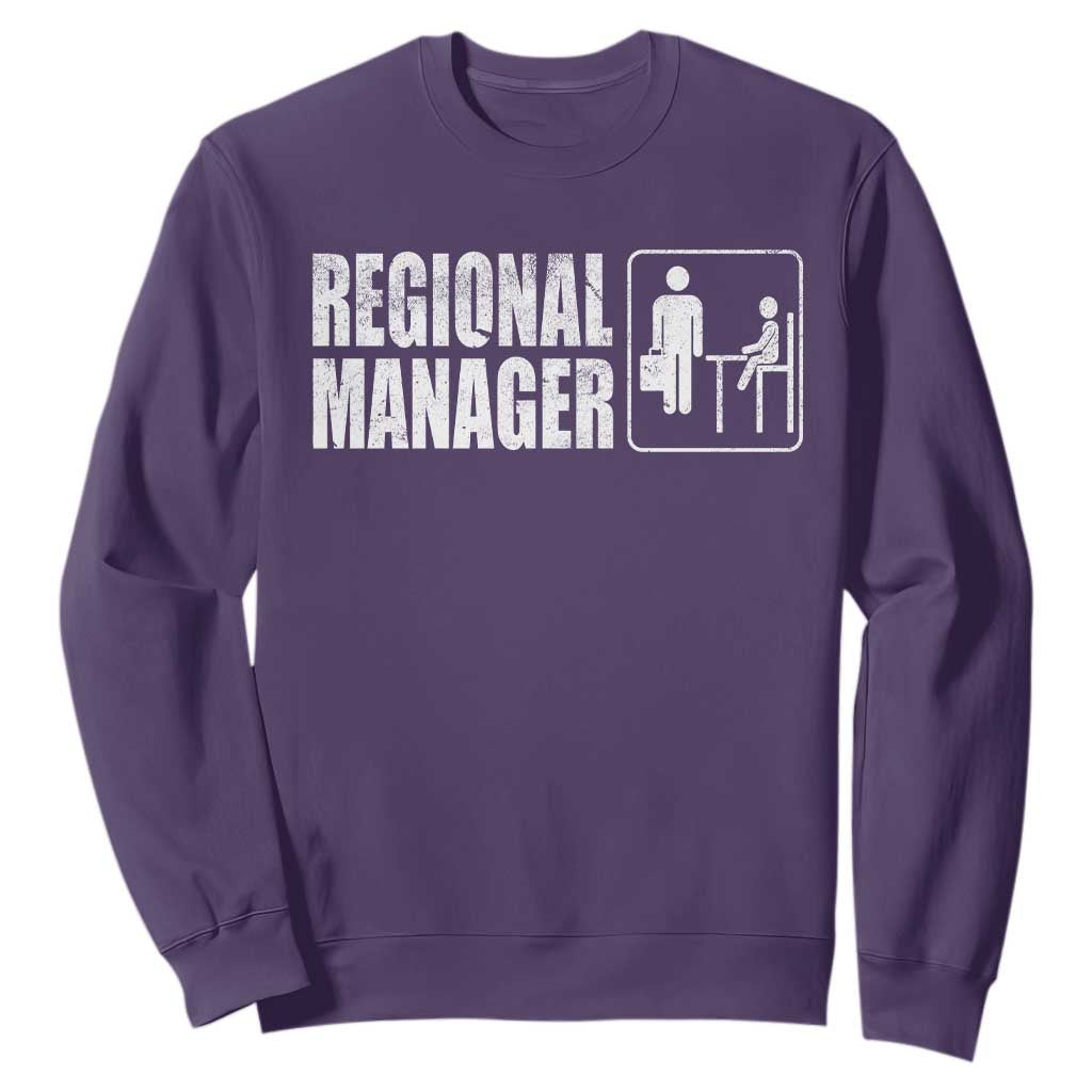 Regional Manager Sweatshirt Funny Dad Baby Matching TS11 Purple Print Your Wear