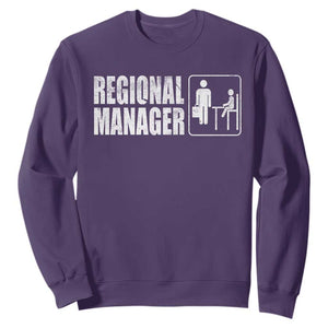 Regional Manager Sweatshirt Funny Dad Baby Matching TS11 Purple Print Your Wear