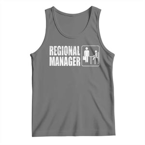 Regional Manager Tank Top Funny Dad Baby Matching TS11 Black Heather Print Your Wear
