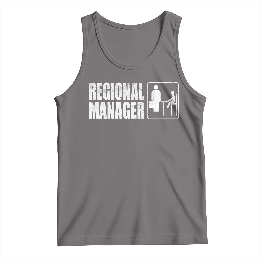 Regional Manager Tank Top Funny Dad Baby Matching TS11 Deep Heather Print Your Wear