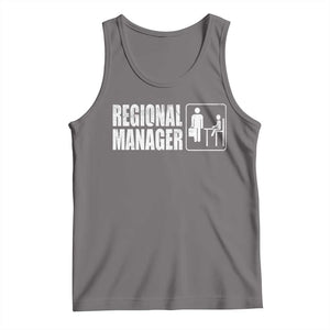Regional Manager Tank Top Funny Dad Baby Matching TS11 Deep Heather Print Your Wear