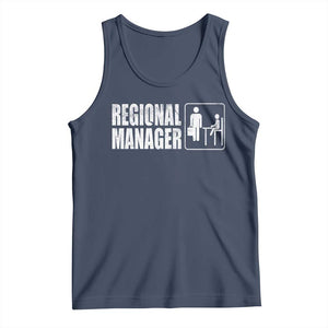 Regional Manager Tank Top Funny Dad Baby Matching TS11 Navy Print Your Wear