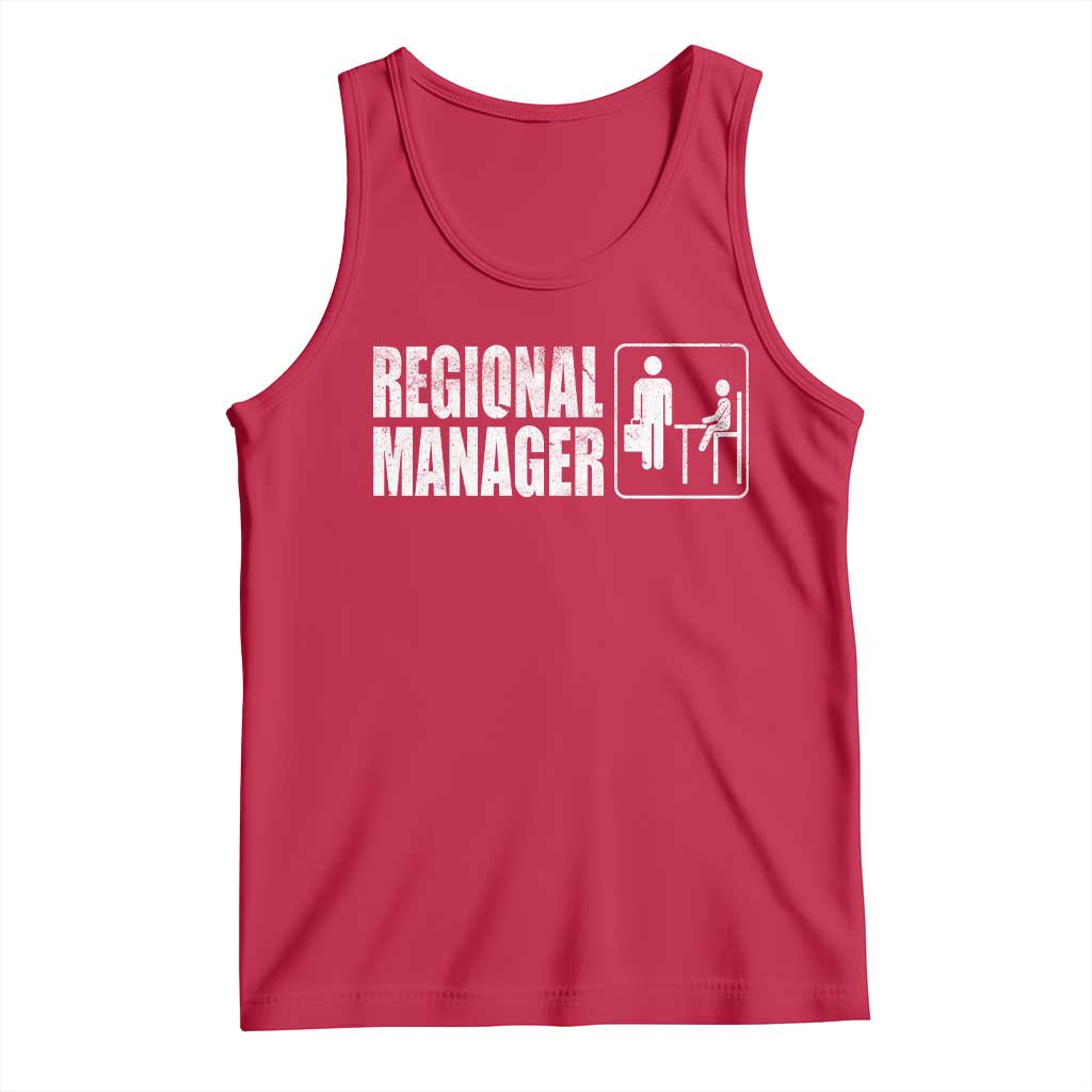 Regional Manager Tank Top Funny Dad Baby Matching TS11 Red Print Your Wear