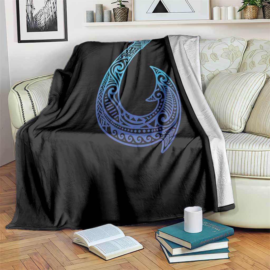 Tribal Makau Hawaiian Fish Hook Pacific Islander Hawaiian Throw Blanket TS11 Print Your Wear