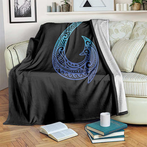 Tribal Makau Hawaiian Fish Hook Pacific Islander Hawaiian Throw Blanket TS11 Print Your Wear