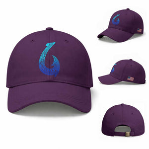 Tribal Makau Hawaiian Fish Hook Pacific Islander Hawaiian Baseball Cap TS11 Baseball Cap Universal Fit Purple Print Your Wear