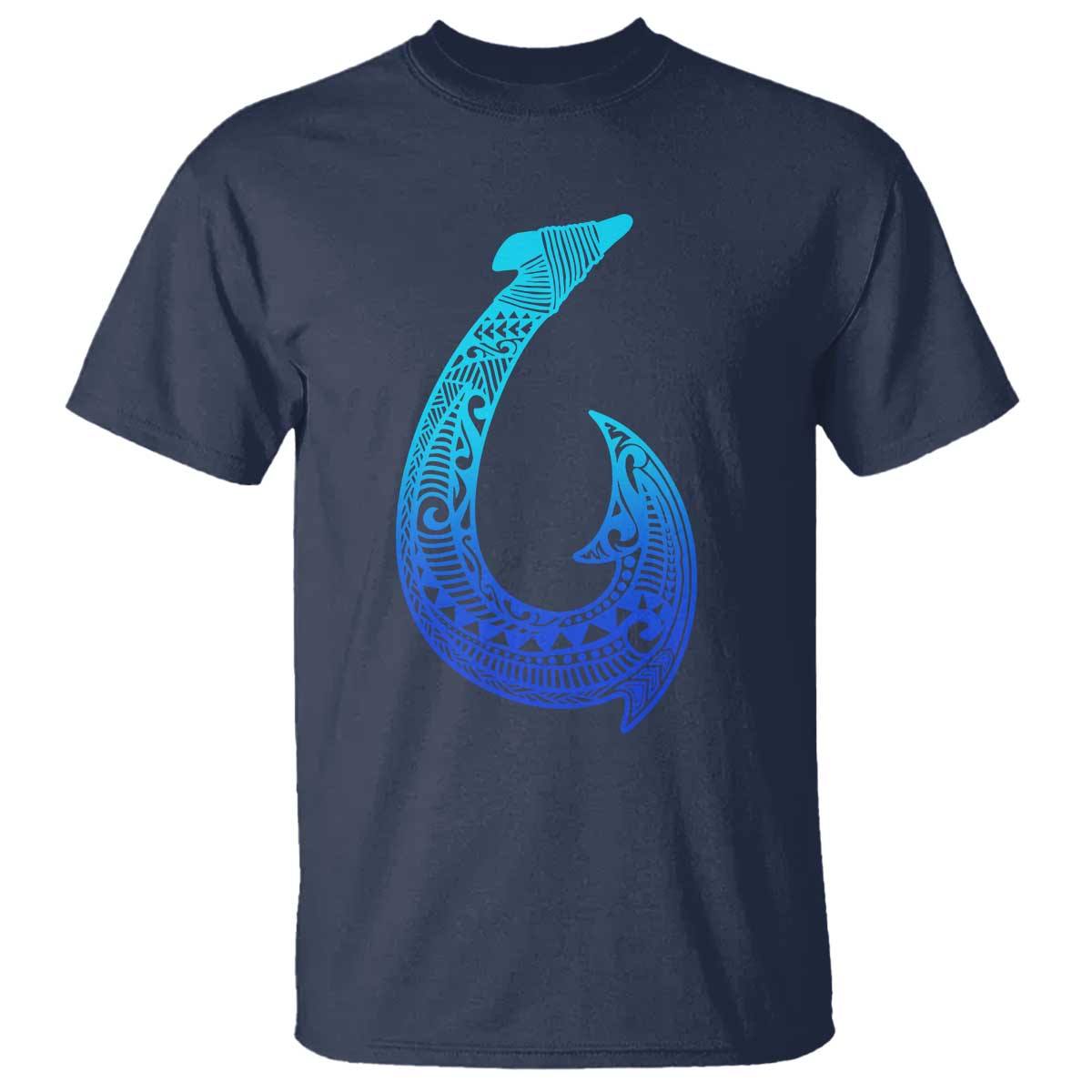 Tribal Makau Hawaiian Fish Hook Pacific Islander Hawaiian T Shirt TS11 Navy Print Your Wear