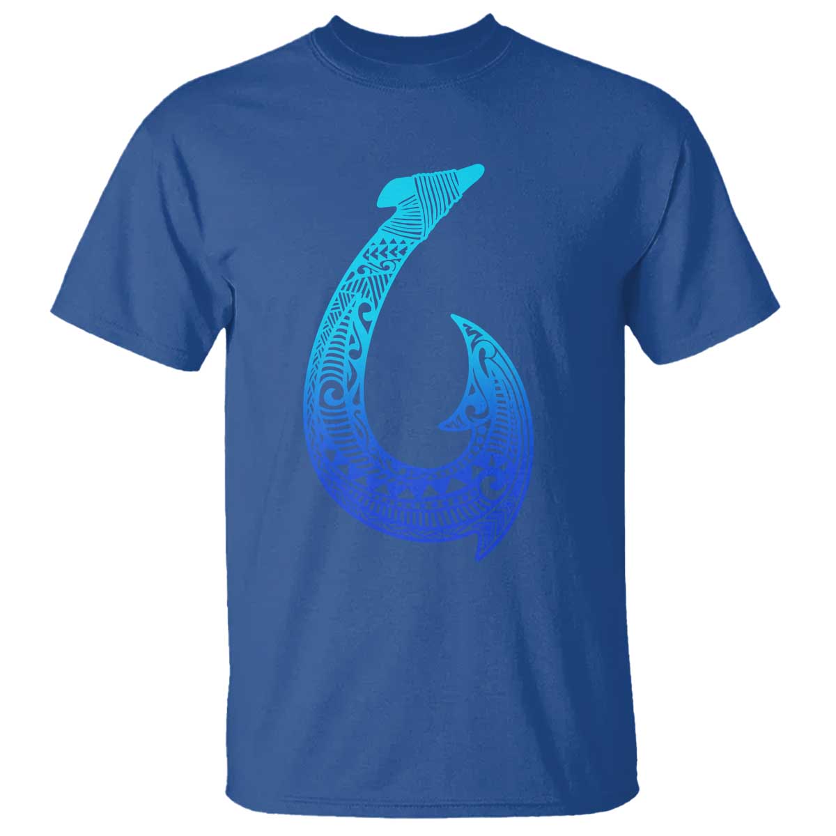 Tribal Makau Hawaiian Fish Hook Pacific Islander Hawaiian T Shirt TS11 Royal Blue Print Your Wear