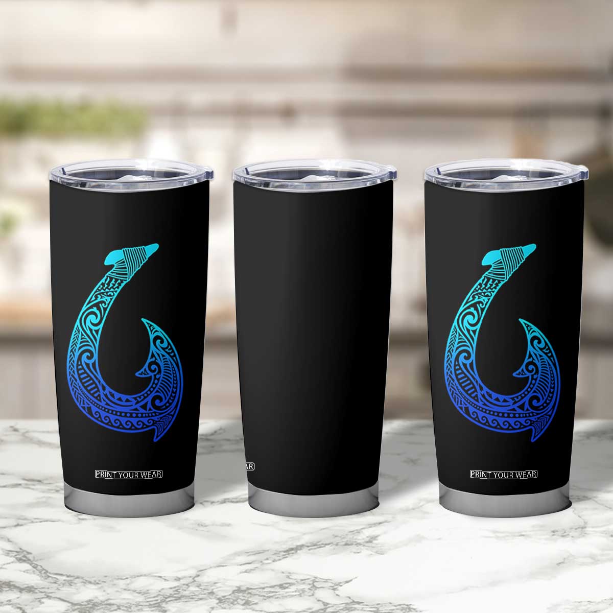 Tribal Makau Hawaiian Fish Hook Pacific Islander Hawaiian Tumbler Cup TS11 Print Your Wear