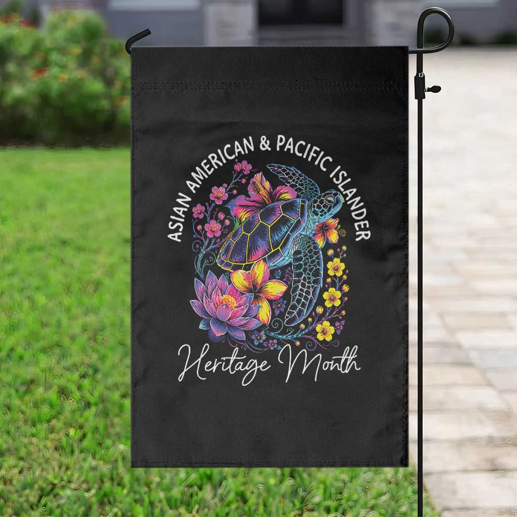 AAPI Asian American and Pacific Islander Heritage Month Garden Flag Floral Sea Turtle TS11 Print Your Wear