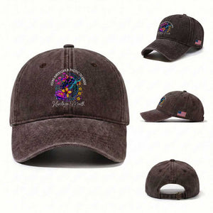 AAPI Asian American and Pacific Islander Heritage Month Washed Cotton Baseball Cap Floral Sea Turtle TS11 Washed Cap Universal Fit Dark Brown Print Your Wear