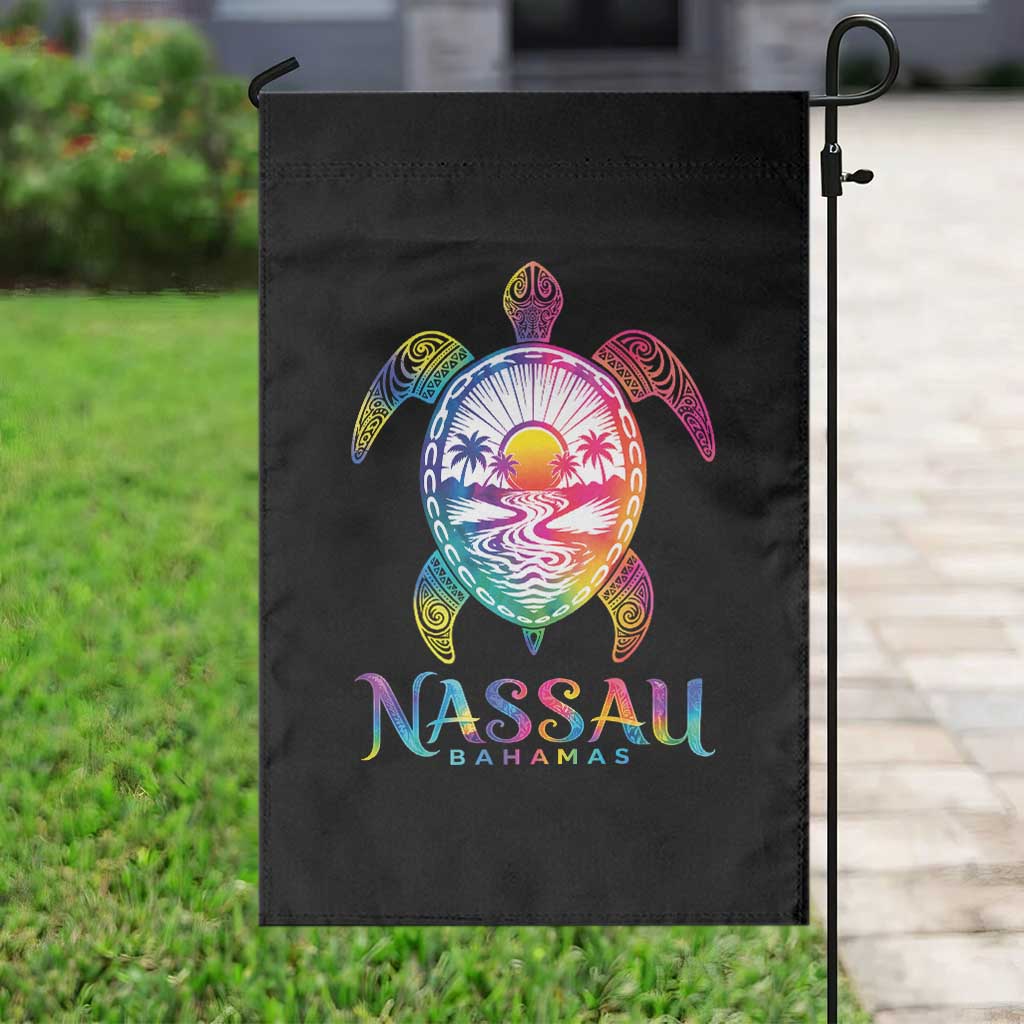 Nassau Bahamas Beach Vacation Garden Flag Tie Dye Sea Turtle TS11 Print Your Wear