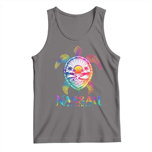 Nassau Bahamas Beach Vacation Tank Top Tie Dye Sea Turtle TS11 Deep Heather Print Your Wear
