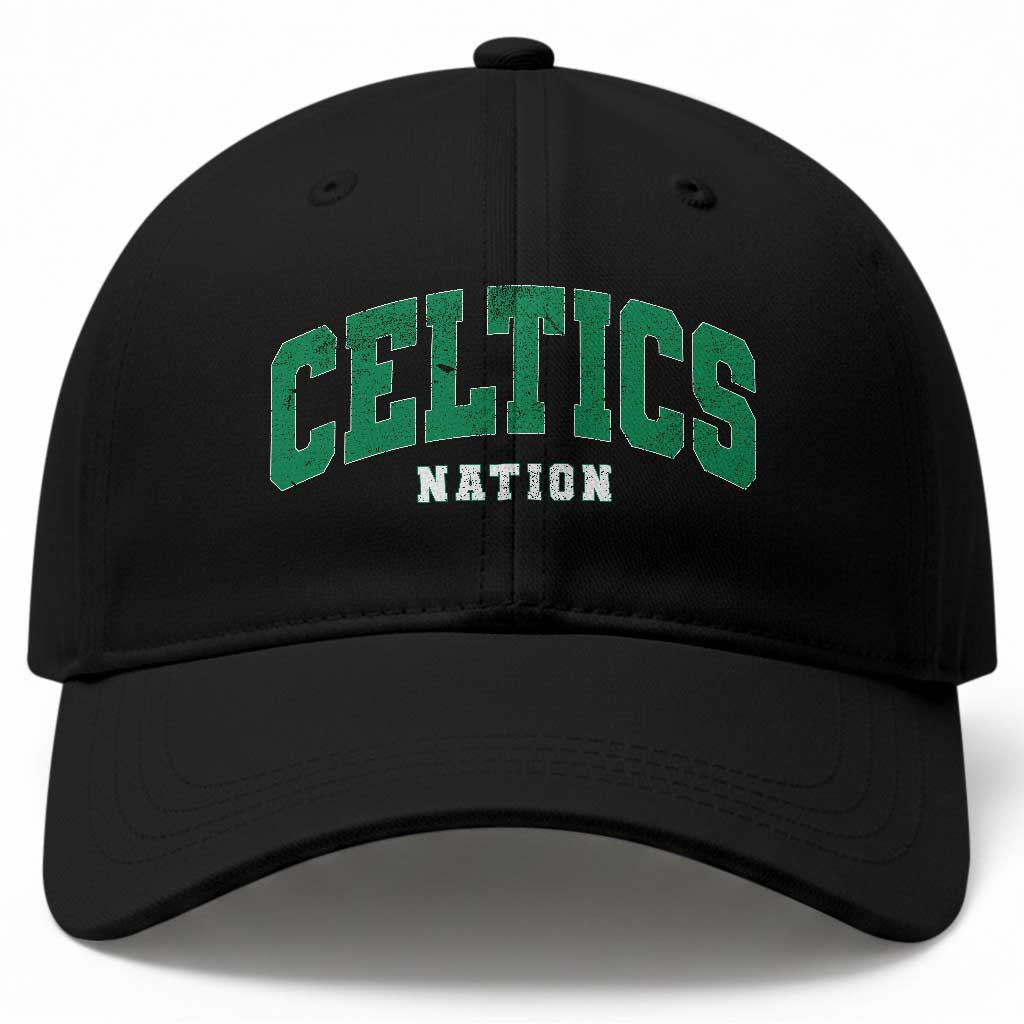 Celtic Nation Baseball Cap Sports Varsity Aesthetic Letters Cap TS11 Print Your Wear