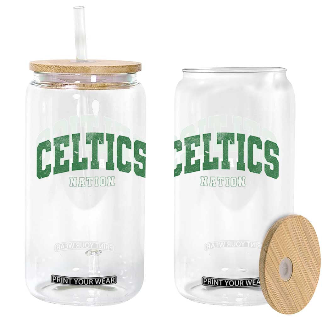 Celtic Nation Glass Can Sports Varsity Aesthetic Letters Cap TS11 Print Your Wear