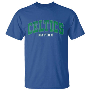 Celtic Nation T Shirt Sports Varsity Aesthetic Letters Cap TS11 Royal Blue Print Your Wear