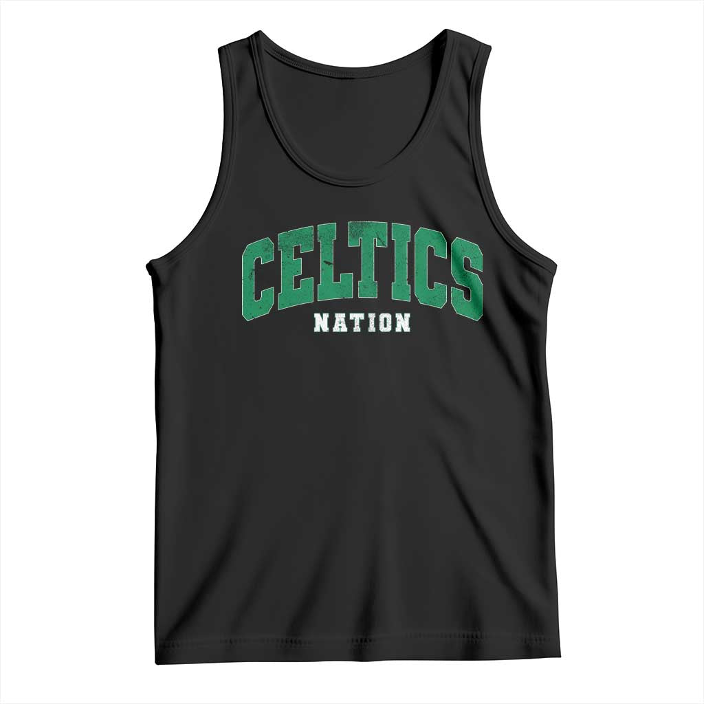 Celtic Nation Tank Top Sports Varsity Aesthetic Letters Cap TS11 Black Print Your Wear