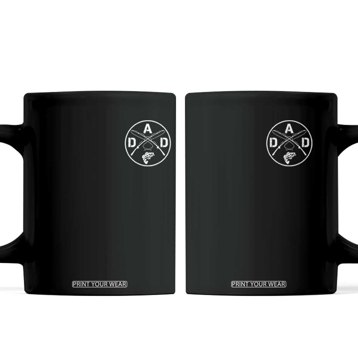 Fishing Dad Coffee Mug Fisherman Fish Lover Father's Day Gift TS11 Black Print Your Wear