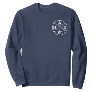 Fishing Dad Sweatshirt Fisherman Fish Lover Father's Day Gift TS11 Navy Print Your Wear