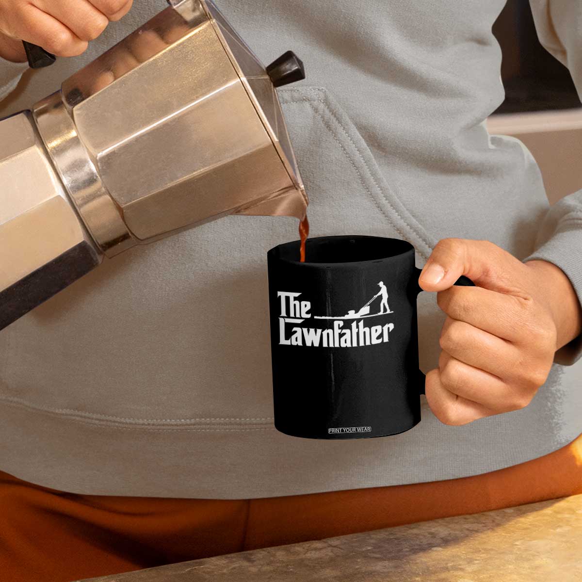 The Lawnfather Coffee Mug Lawn Mowing Dad Gardening Fathers Day TS11 Print Your Wear