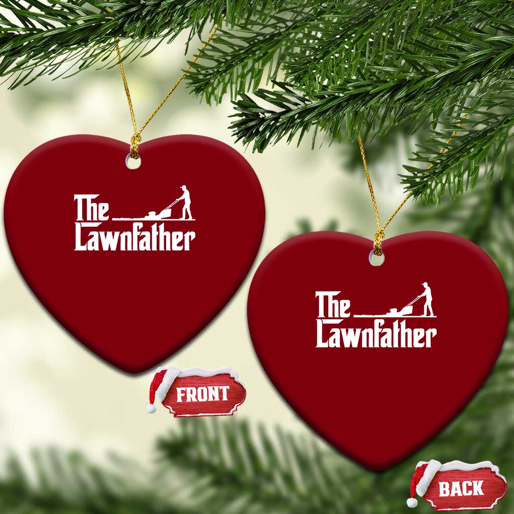 The Lawnfather Ceramic Ornament Lawn Mowing Dad Gardening Fathers Day TS11 Print Your Wear