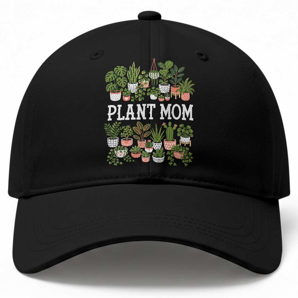 Plant Mom Baseball Cap Funny Plant Lady Mama Floral Garden TS11 Print Your Wear