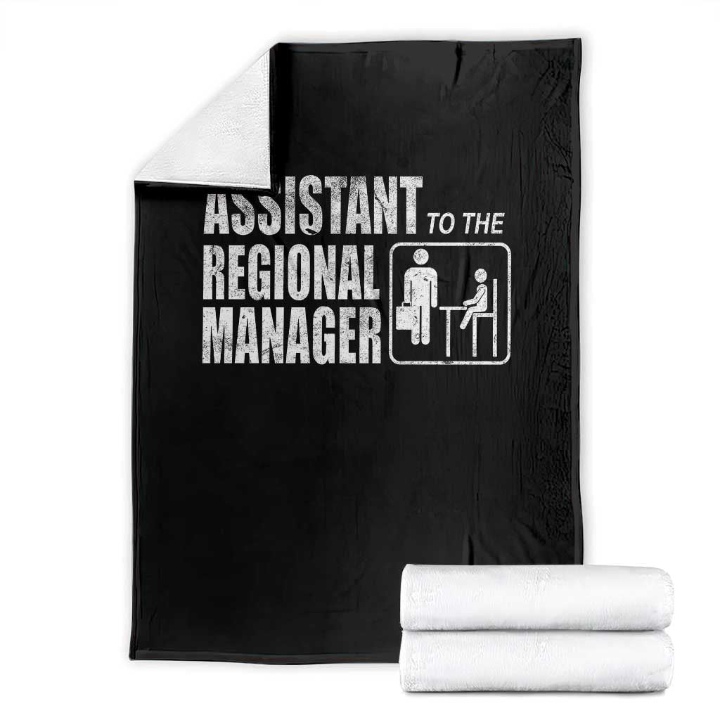 Assistant To The Regional Manager Throw Blanket Funny Dad Baby Matching TS11 Black Print Your Wear