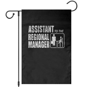Assistant To The Regional Manager Garden Flag Funny Dad Baby Matching TS11 Black Print Your Wear