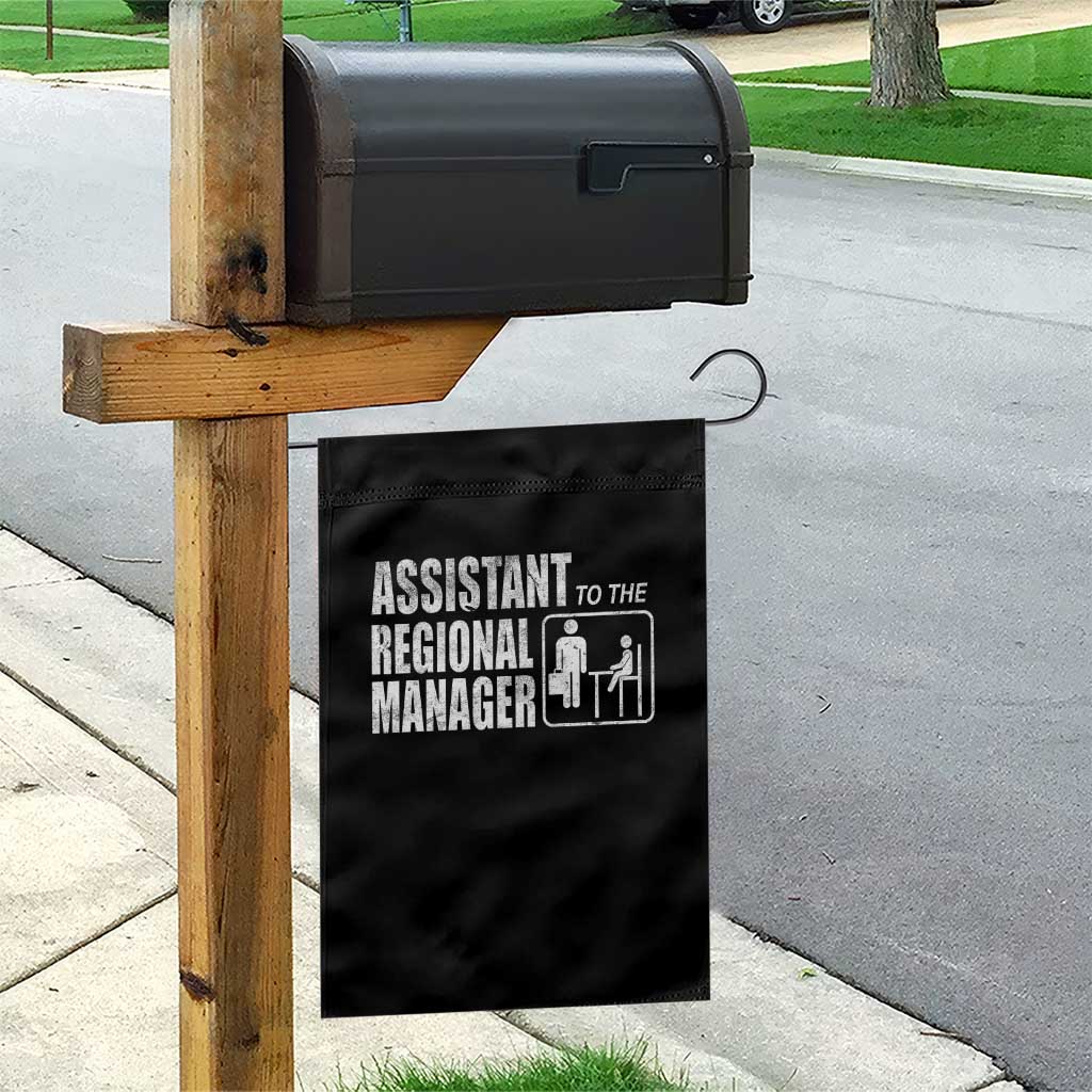 Assistant To The Regional Manager Garden Flag Funny Dad Baby Matching TS11 Print Your Wear