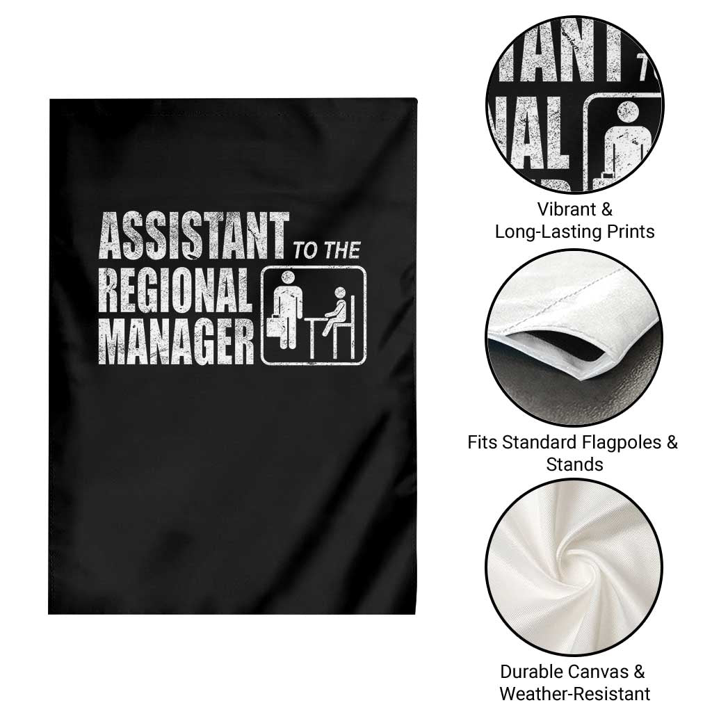 Assistant To The Regional Manager Garden Flag Funny Dad Baby Matching TS11 Print Your Wear