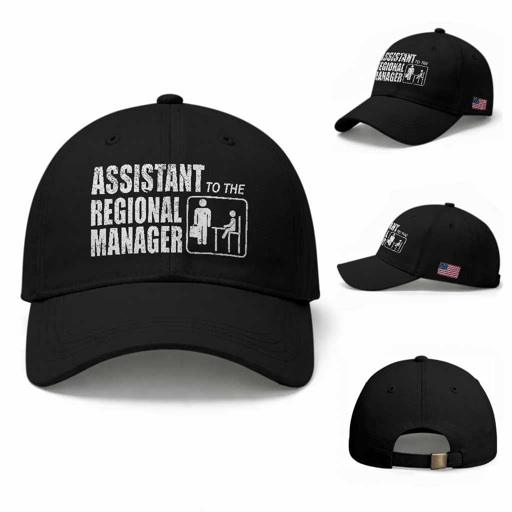 Assistant To The Regional Manager Baseball Cap Funny Dad Baby Matching TS11 Baseball Cap Universal Fit Black Print Your Wear