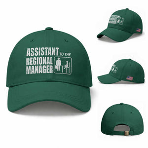 Assistant To The Regional Manager Baseball Cap Funny Dad Baby Matching TS11 Baseball Cap Universal Fit Irish Green Print Your Wear