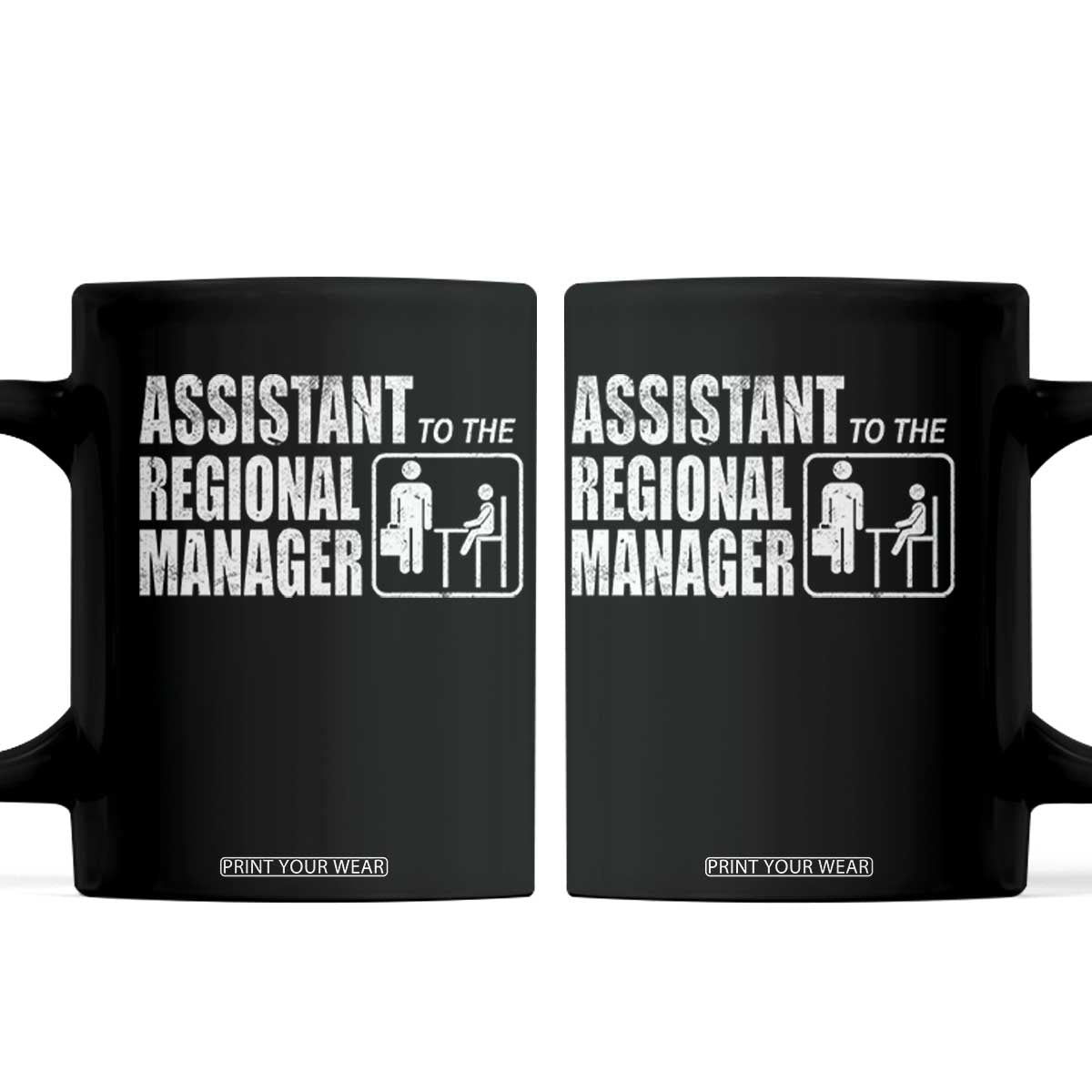Assistant To The Regional Manager Coffee Mug Funny Dad Baby Matching TS11 Black Print Your Wear