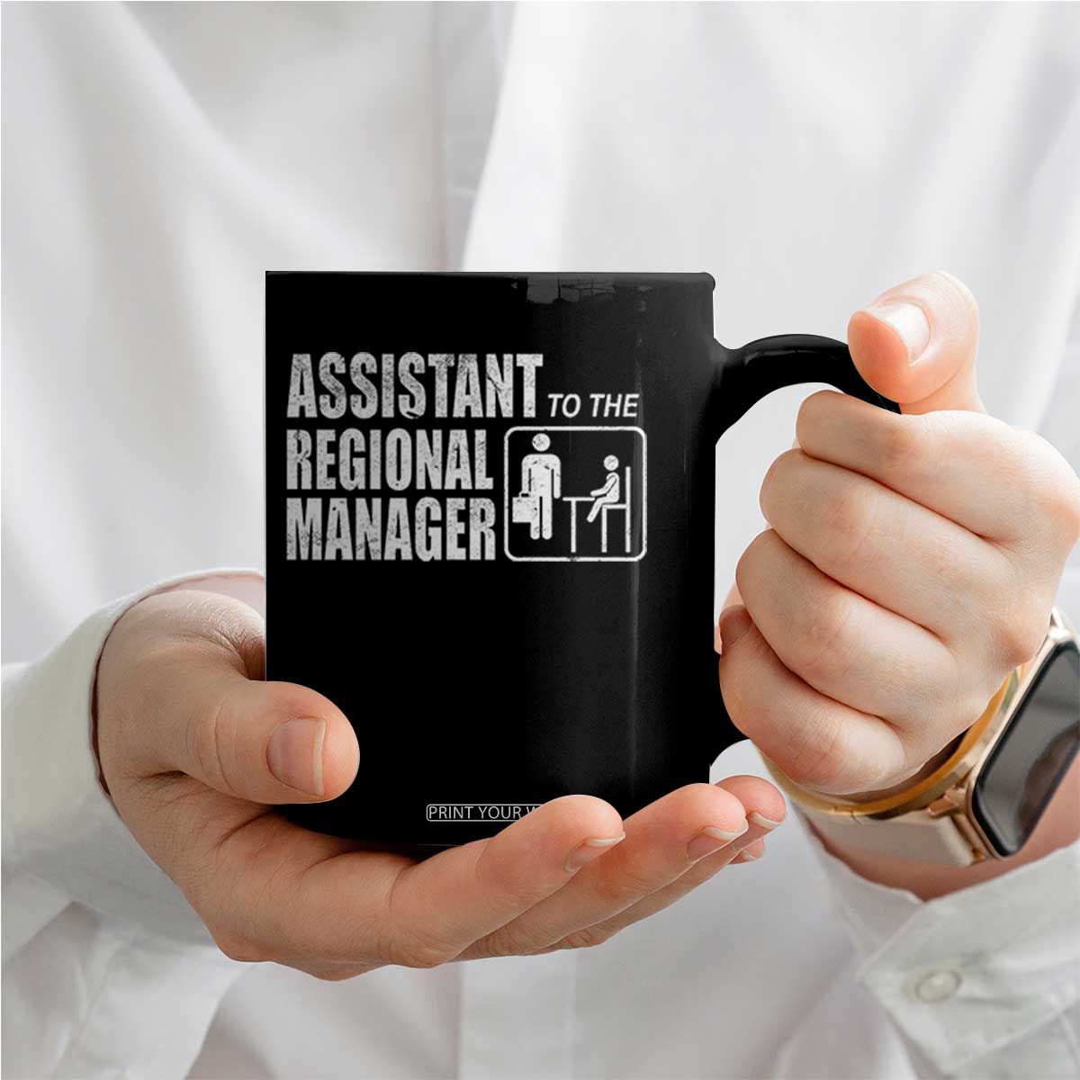 Assistant To The Regional Manager Coffee Mug Funny Dad Baby Matching TS11 Print Your Wear