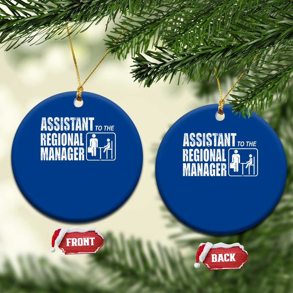 Assistant To The Regional Manager Ceramic Ornament Funny Dad Baby Matching TS11 1pc Blue Print Your Wear
