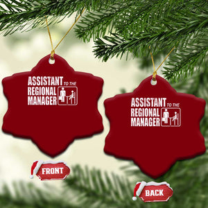 Assistant To The Regional Manager Ceramic Ornament Funny Dad Baby Matching TS11 Print Your Wear
