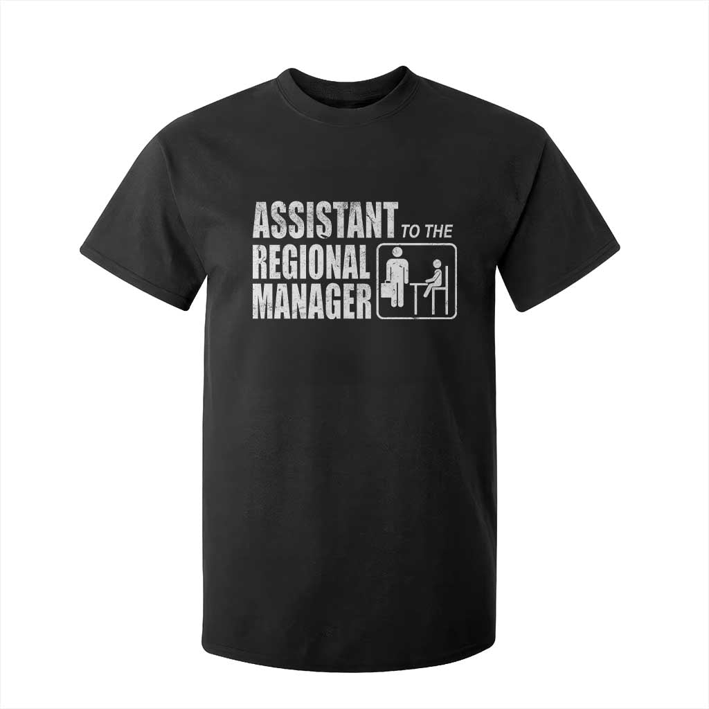 Assistant To The Regional Manager T Shirt For Kid Funny Dad Baby Matching TS11 Black Print Your Wear