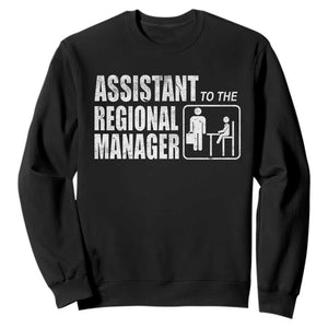 Assistant To The Regional Manager Sweatshirt Funny Dad Baby Matching TS11 Black Print Your Wear