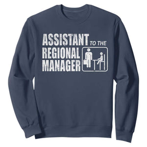 Assistant To The Regional Manager Sweatshirt Funny Dad Baby Matching TS11 Navy Print Your Wear