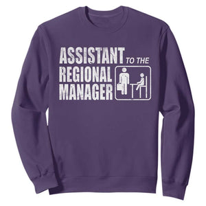 Assistant To The Regional Manager Sweatshirt Funny Dad Baby Matching TS11 Purple Print Your Wear