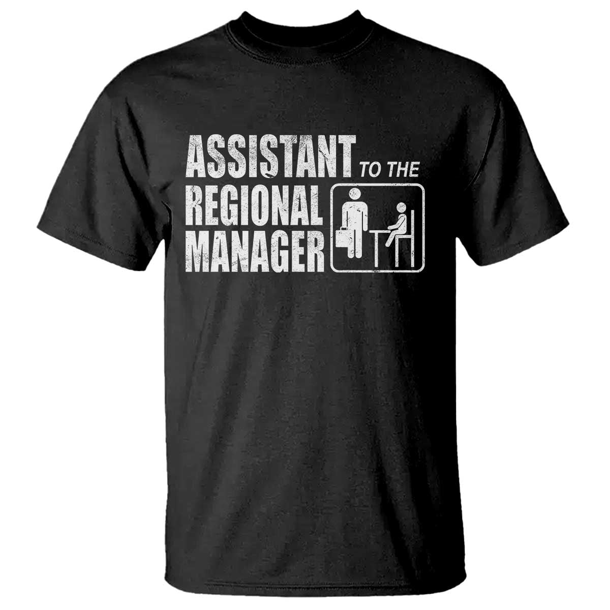 Assistant To The Regional Manager T Shirt Funny Dad Baby Matching TS11 Black Print Your Wear