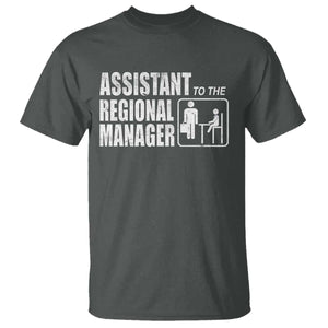 Assistant To The Regional Manager T Shirt Funny Dad Baby Matching TS11 Dark Heather Print Your Wear
