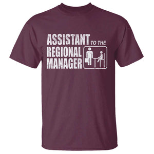 Assistant To The Regional Manager T Shirt Funny Dad Baby Matching TS11 Maroon Print Your Wear