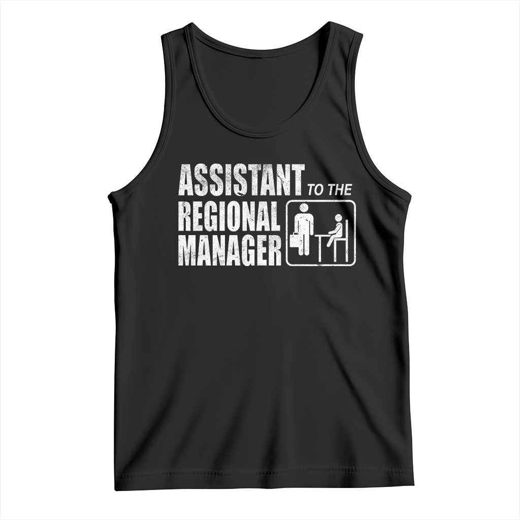 Assistant To The Regional Manager Tank Top Funny Dad Baby Matching TS11 Black Print Your Wear