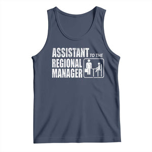 Assistant To The Regional Manager Tank Top Funny Dad Baby Matching TS11 Navy Print Your Wear