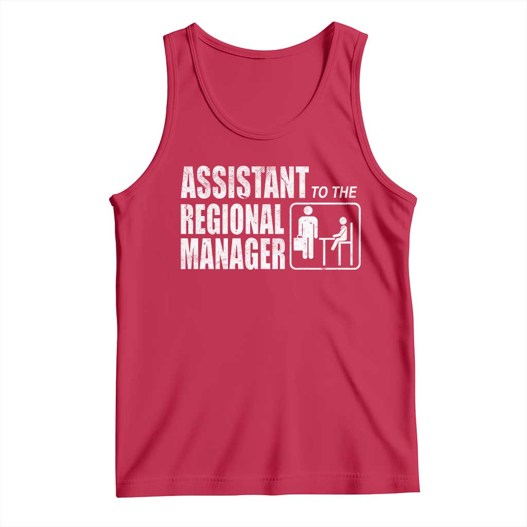 Assistant To The Regional Manager Tank Top Funny Dad Baby Matching TS11 Red Print Your Wear