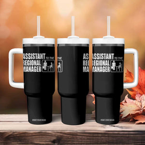 Assistant To The Regional Manager Tumbler With Handle Funny Dad Baby Matching TS11 Print Your Wear