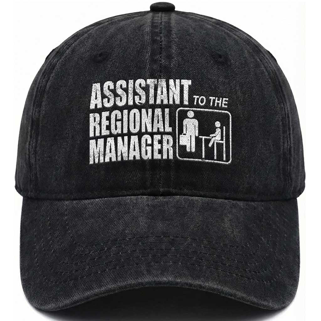 Assistant To The Regional Manager Washed Cotton Baseball Cap Funny Dad Baby Matching TS11 Print Your Wear